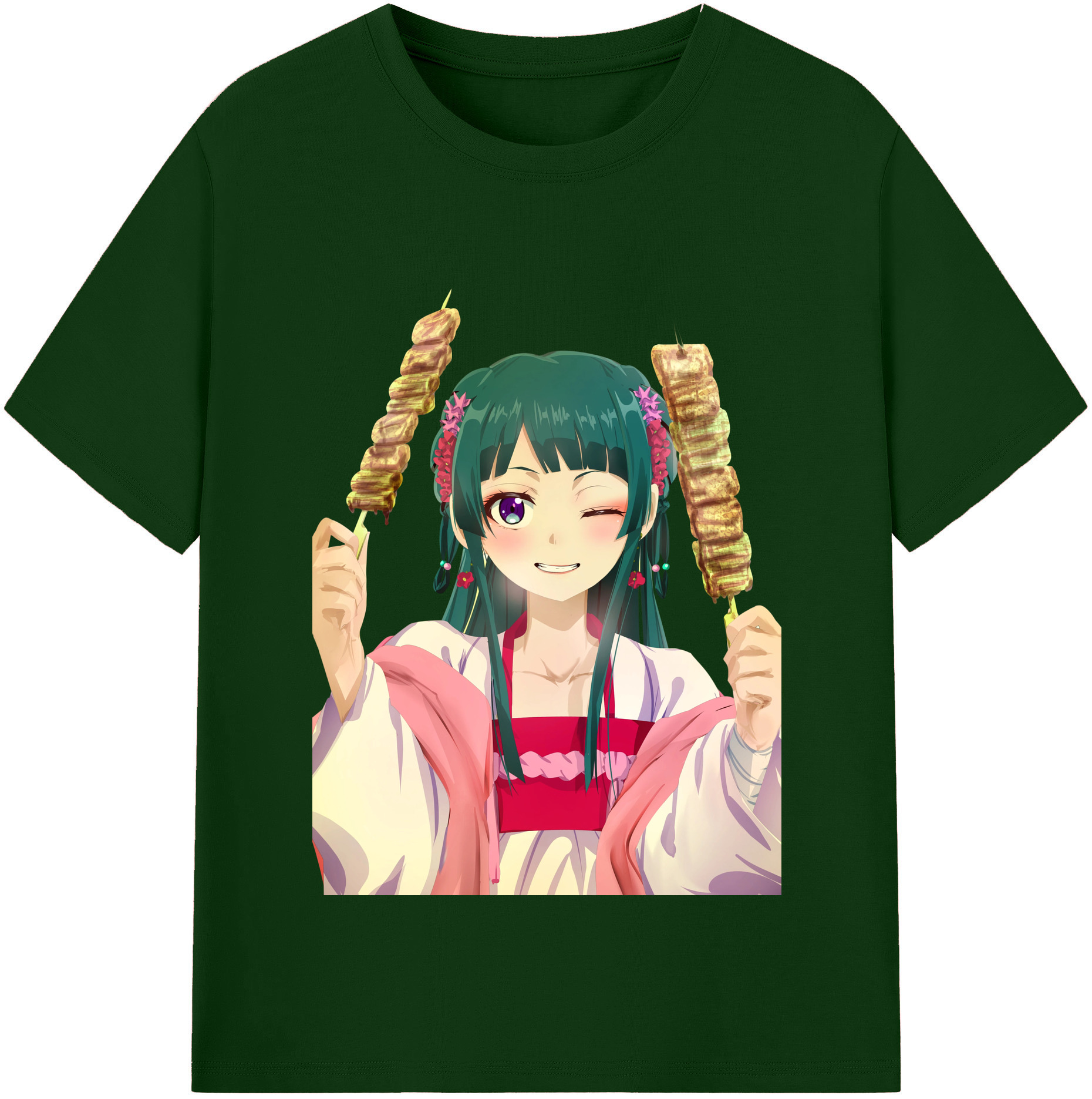 （画像用） 薬屋のひとりごと The Apothecary Diaries 綿100％半袖Tシャツ（フロントプリント）